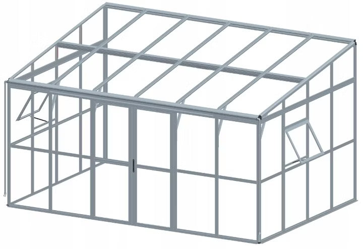 Udestue SOHO 434x290 cm Sort Aluminium og Glas