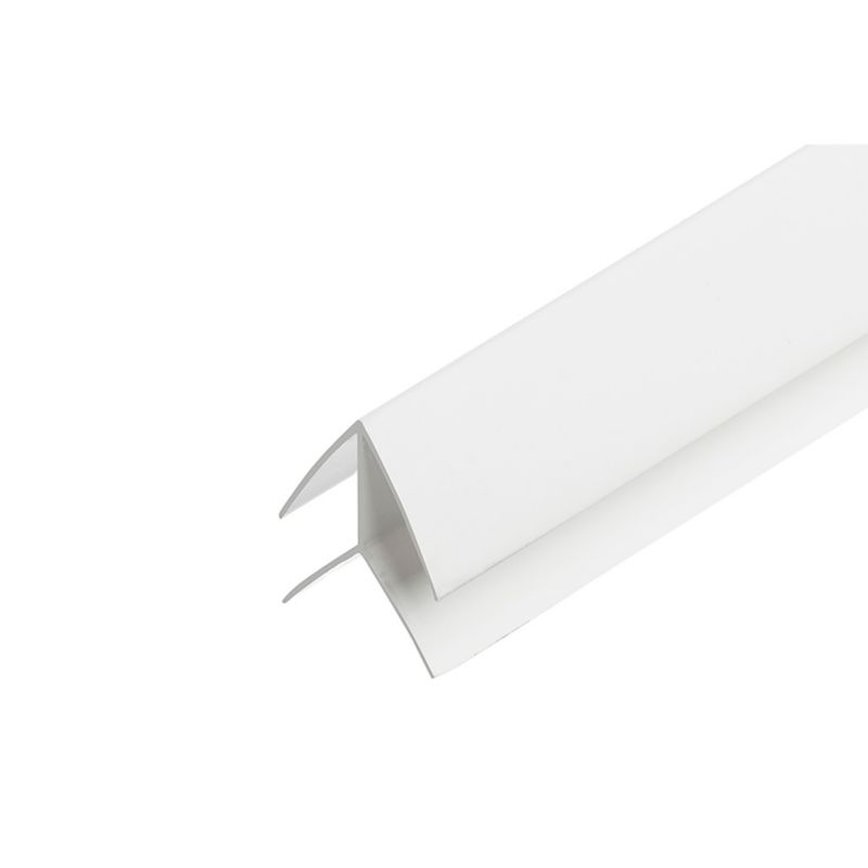 Udvendig Hjørneprofil PVC 3 m Hvid