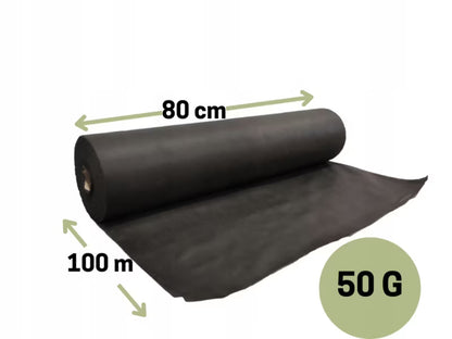 Ukrudtsdug 0,8x100 m 50g Sort