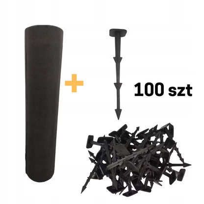 Ukrudtsdug 0,8x100 m 50g Sort