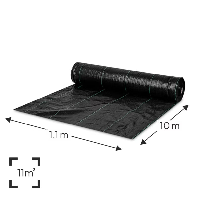 Ukrudtsdug 1,6x20 m 100g/m² Sort