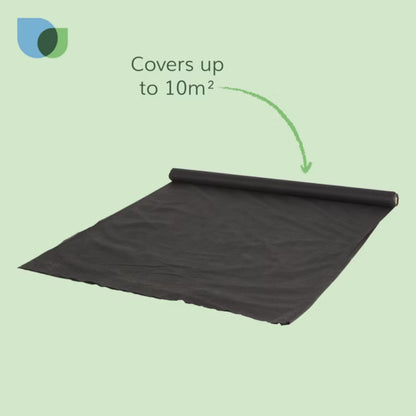 Ukrudtsdug 1x10 m 80 g/m² Sort