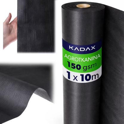 Ukrudtsdug 1x10 m 150 g/m² Sort