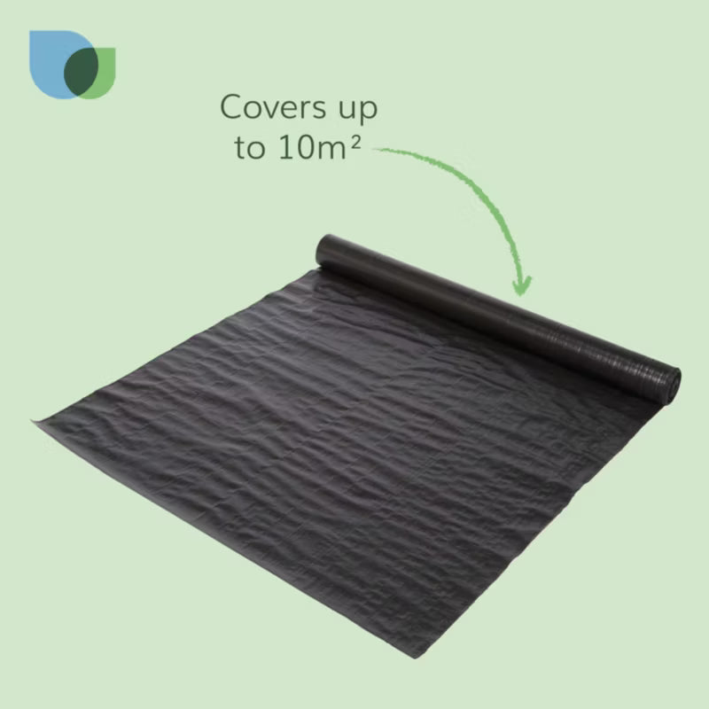 Ukrudtsdug 1x10 m Sort 10 m²