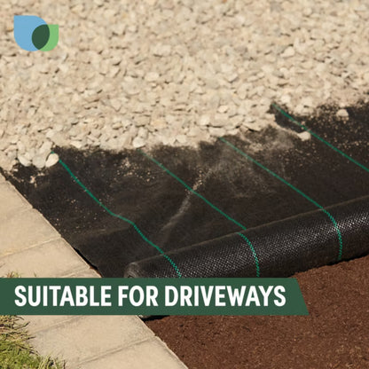 Ukrudtsdug 1x10 m Sort 10 m²