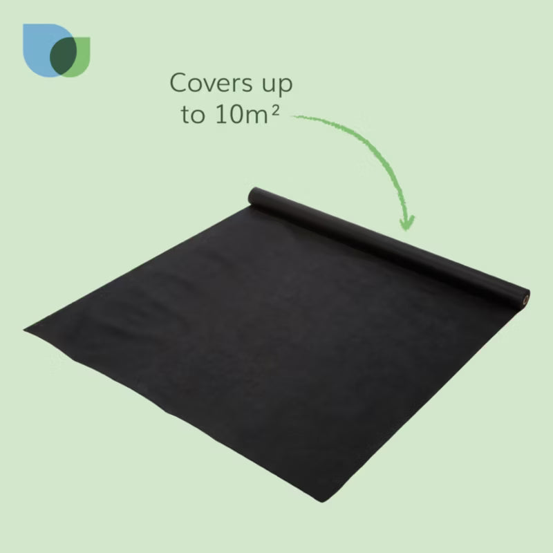 Ukrudtsdug 1x10 m Sort 50 g/m²