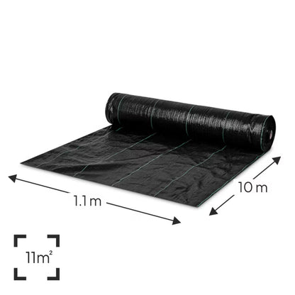 Ukrudtsdug 2,1x10 m 100g/m² Sort