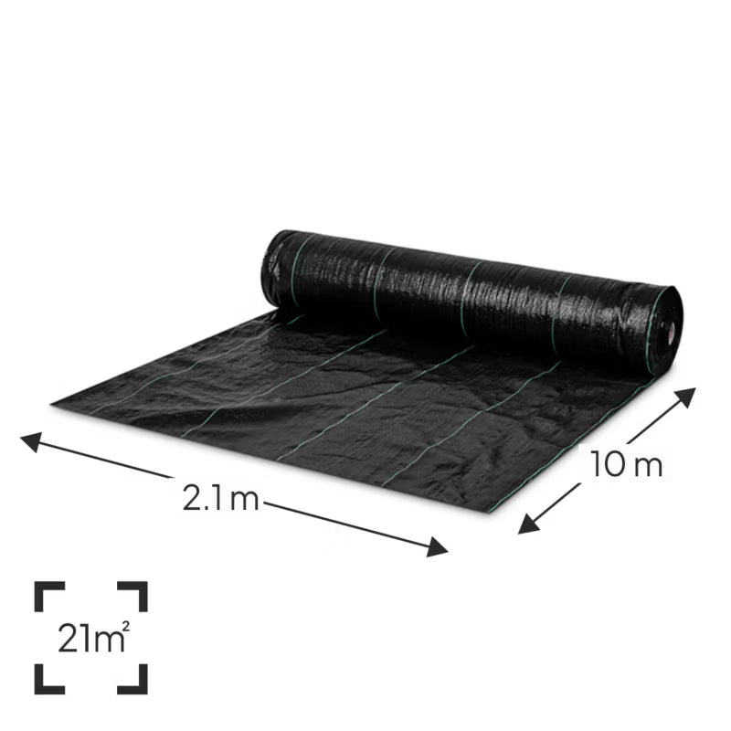 Ukrudtsdug 2,1x20 m 100g Sort