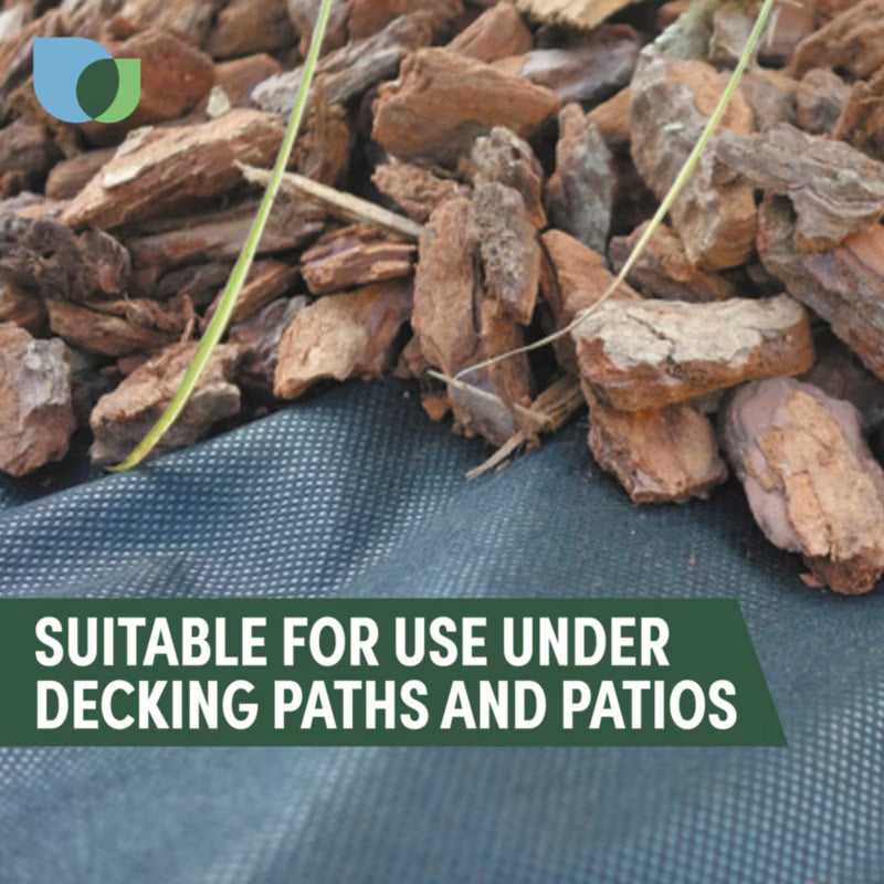 Ukrudtsdug 2x50 m 80 g/m² Sort | 3663602891475