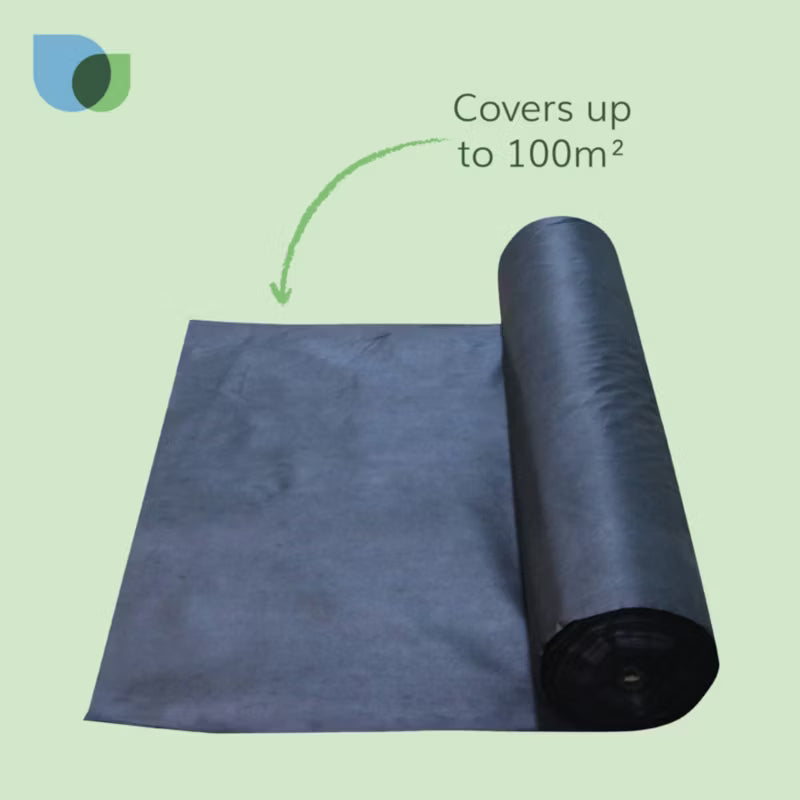 Ukrudtsdug 2x50 m 80 g/m² Sort | 3663602891475