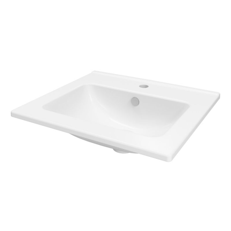 Keramisk indbygget vask Aruna 50 cm