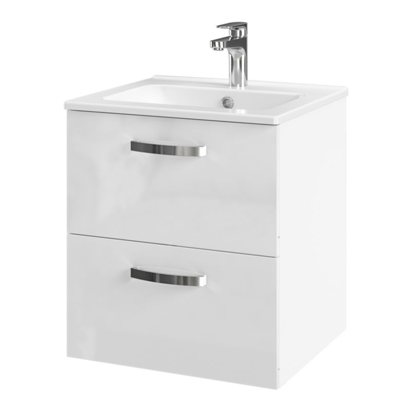 Keramisk indbygget vask Aruna 50 cm