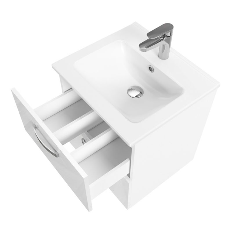 Keramisk indbygget vask Aruna 50 cm