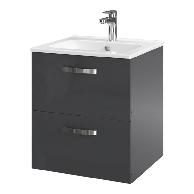 Keramisk indbygget vask Aruna 50 cm