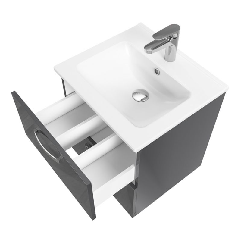 Keramisk indbygget vask Aruna 50 cm