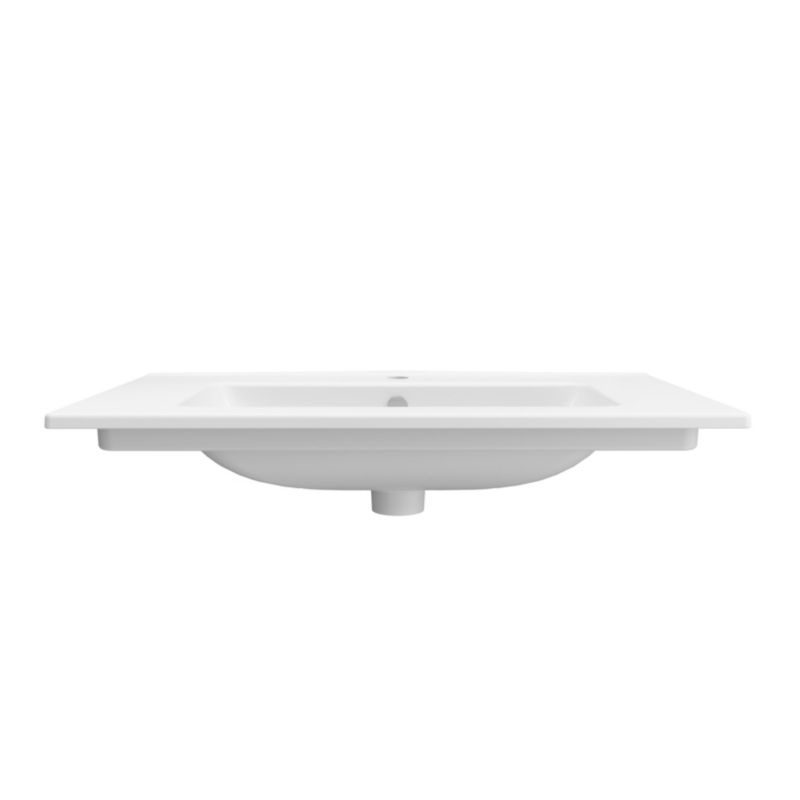 Keramisk indbygget vask Aruna 80 cm
