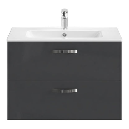 Keramisk indbygget vask Aruna 80 cm