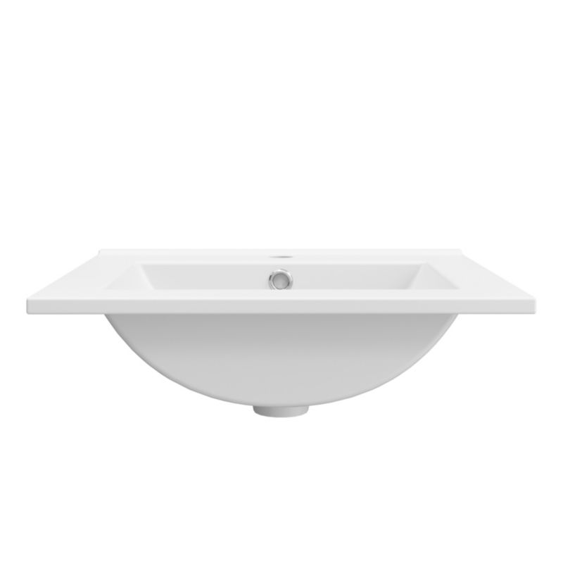 Keramisk Håndvask Aruna New 51 cm Hvid Blank