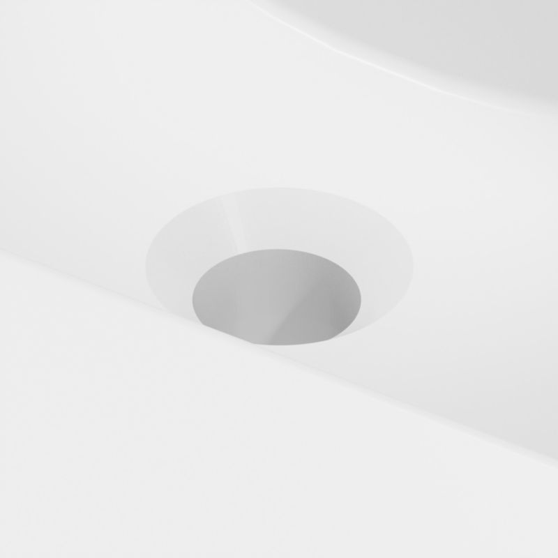 Keramisk Håndvask Aruna New 51 cm Hvid Blank