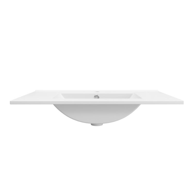 Keramisk Håndvask Aruna New 80 cm Hvid Blank
