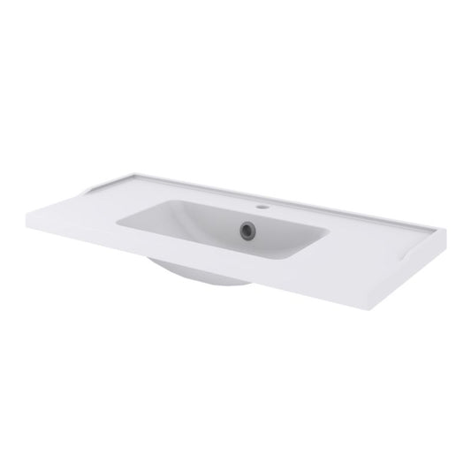 GoodHome Lana 100 cm keramisk vask med sifon