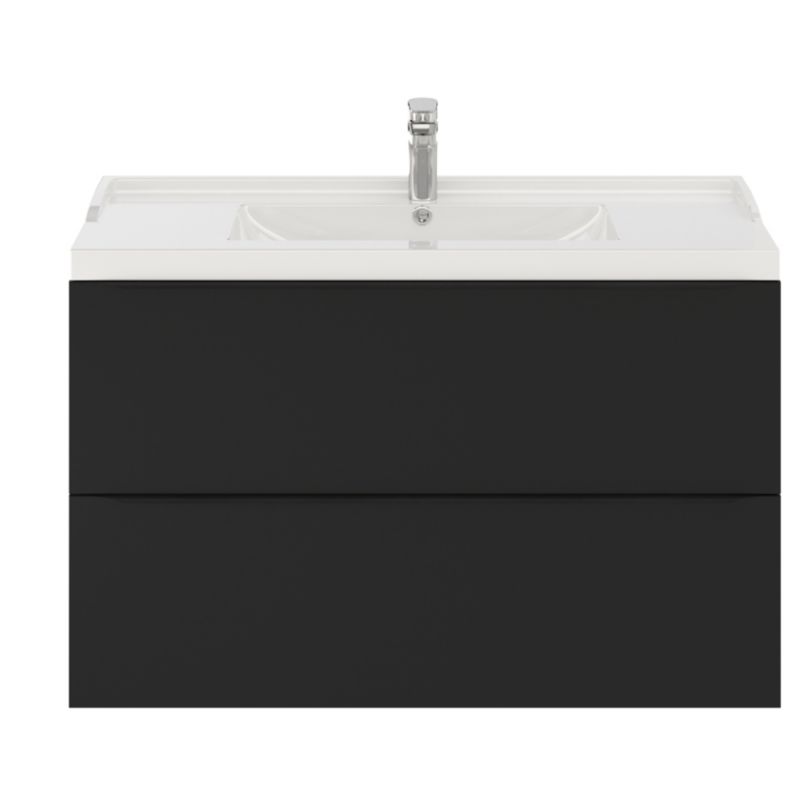 GoodHome Lana 100 cm keramisk vask med sifon