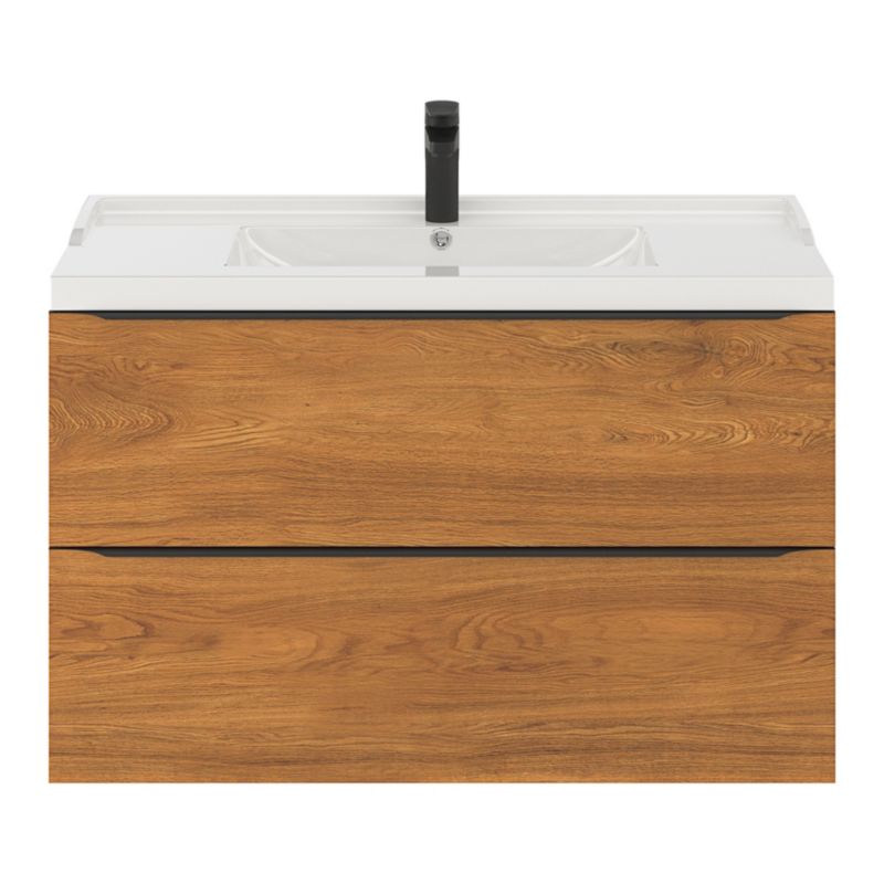 GoodHome Lana 100 cm keramisk vask med sifon