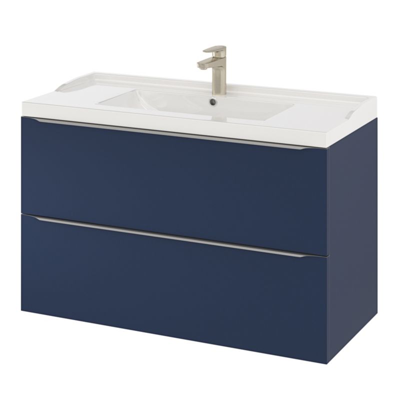 GoodHome Lana 100 cm keramisk vask med sifon