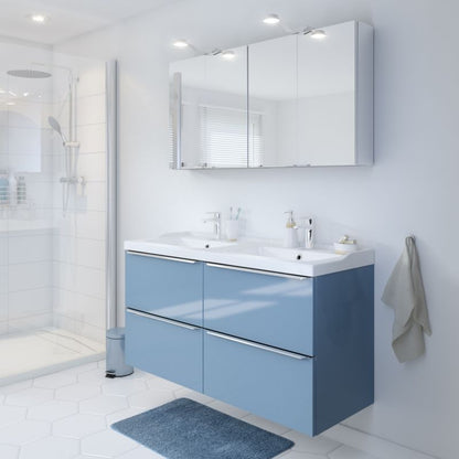 GoodHome Lana 120 cm keramisk vask med bundventil