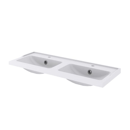 GoodHome Lana keramisk vask 120 cm med bundventil