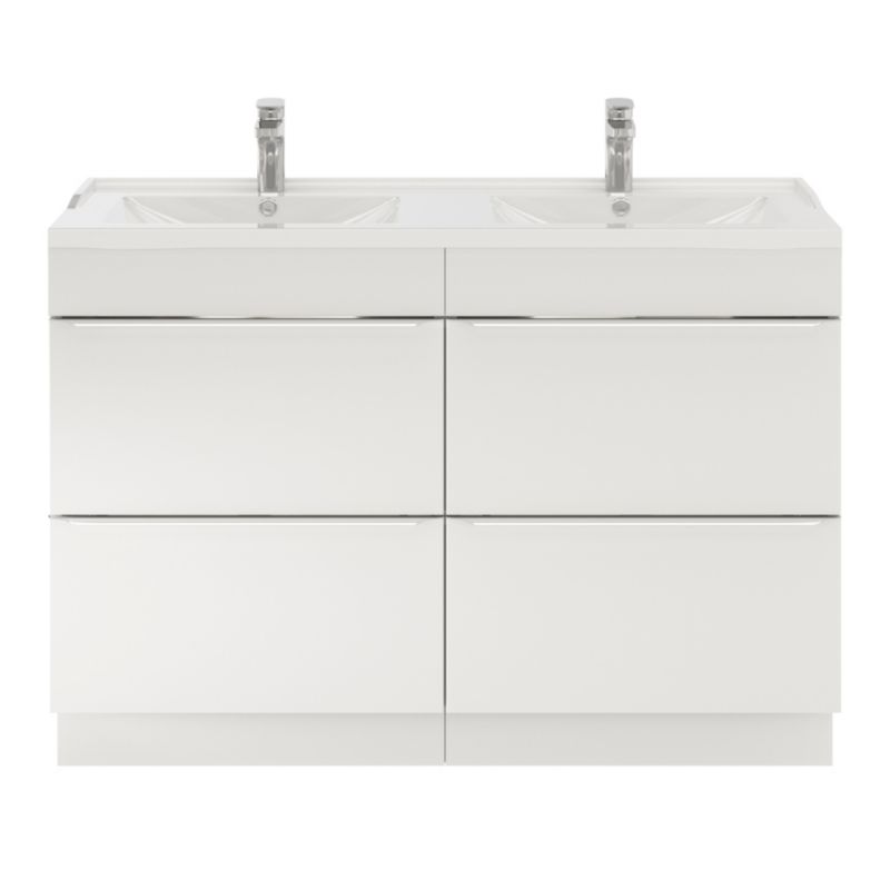 GoodHome Lana keramisk vask 120 cm med bundventil