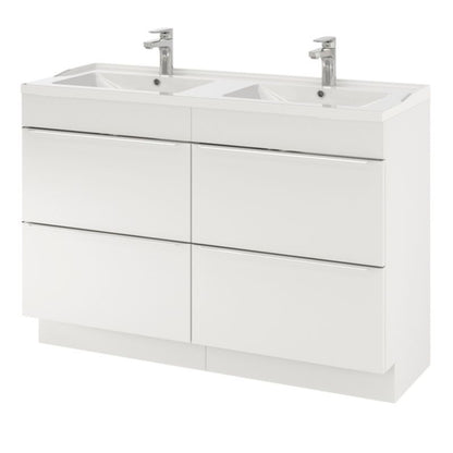 GoodHome Lana 120 cm keramisk vask med bundventil