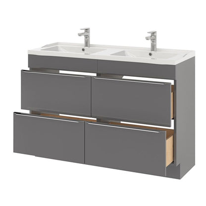 GoodHome Lana 120 cm keramisk vask med bundventil