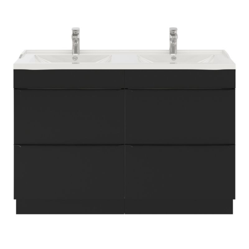 GoodHome Lana keramisk vask 120 cm med bundventil