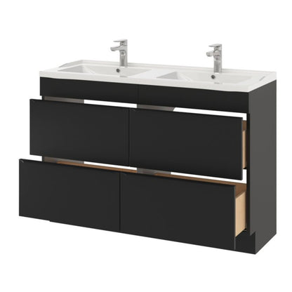 GoodHome Lana keramisk vask 120 cm med bundventil
