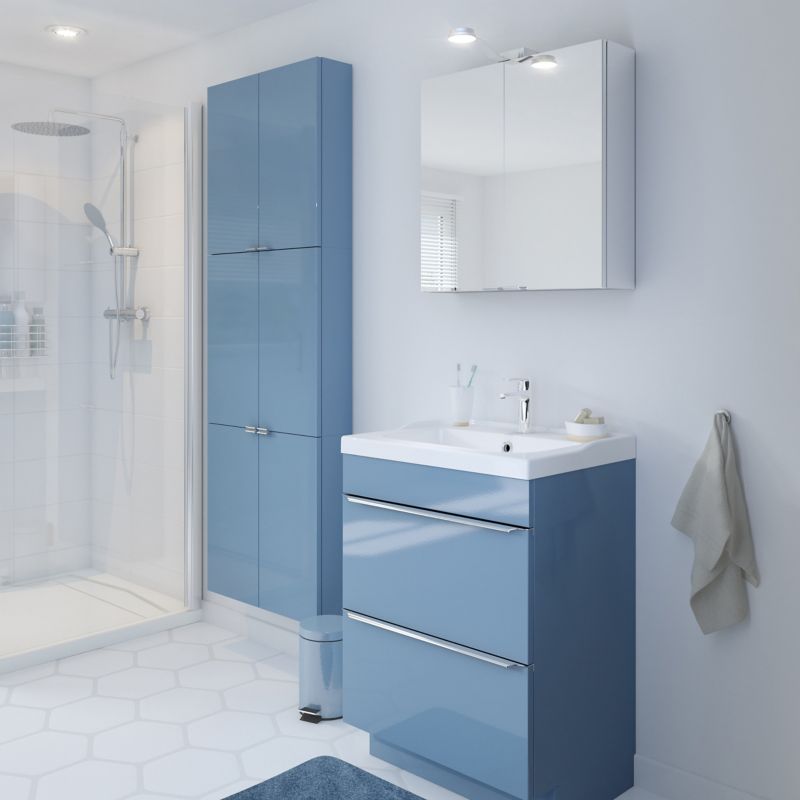 GoodHome Lana keramisk vask 60 cm med bundventil
