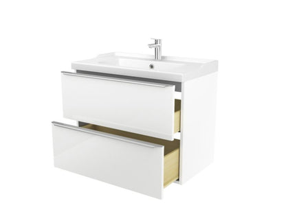 GoodHome Lana keramisk vask 81,4 cm med bundventil