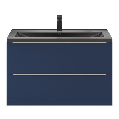 GoodHome Nira keramisk vask 100 cm sort