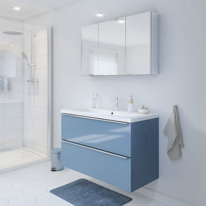 GoodHome Nira 100 cm keramisk vask med sifon