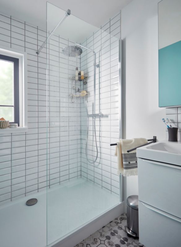 GoodHome Nira 100 cm keramisk vask med sifon