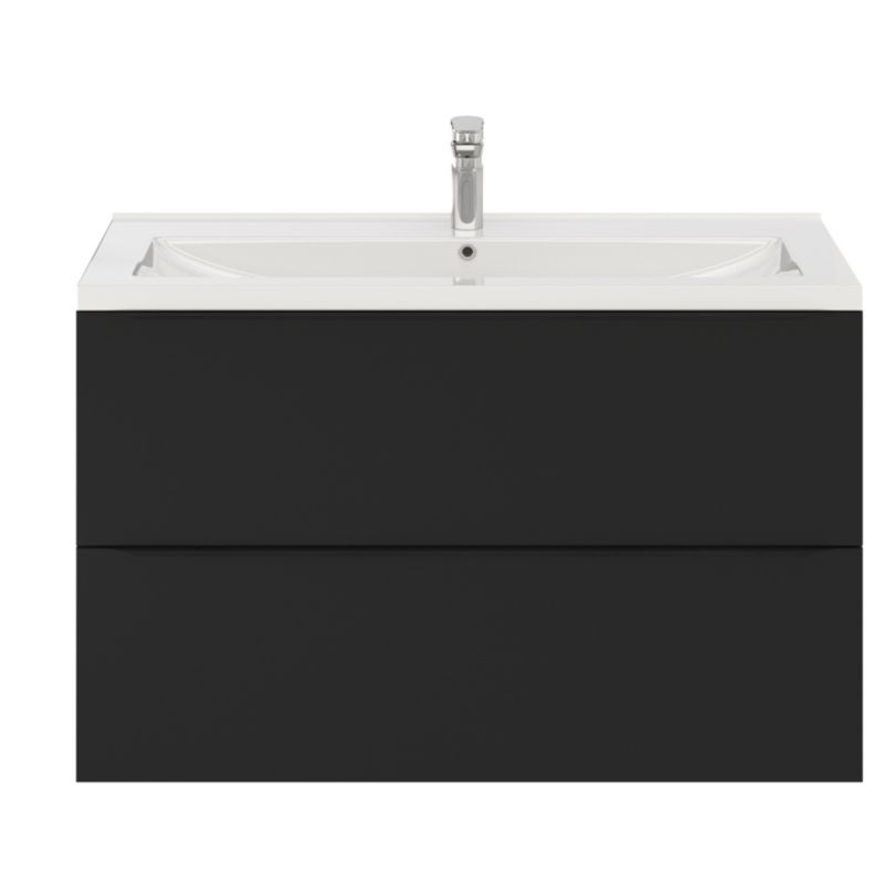 GoodHome Nira 100 cm keramisk vask med sifon