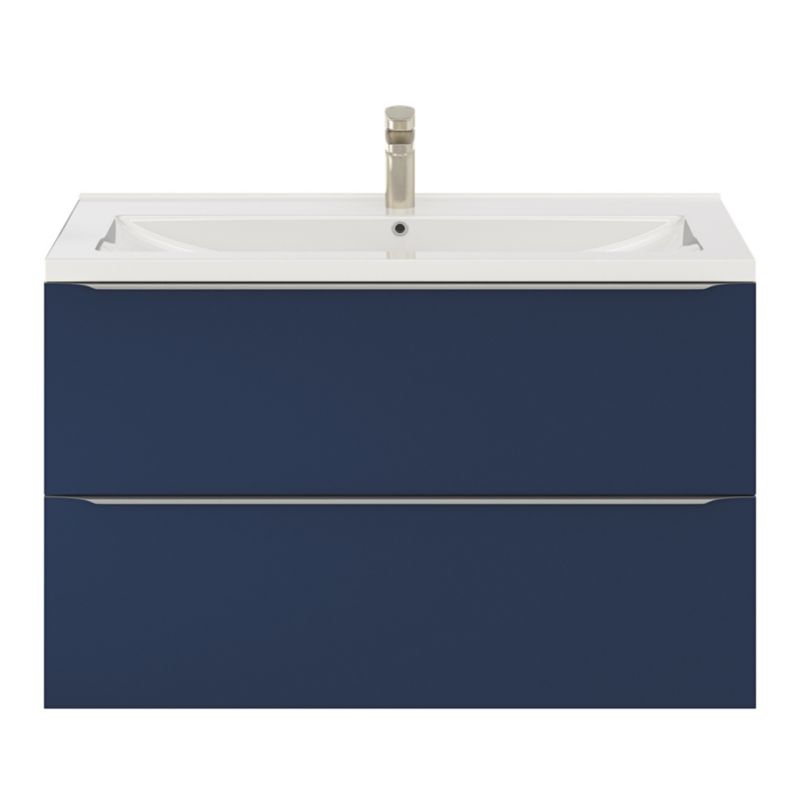 GoodHome Nira 100 cm keramisk vask med sifon