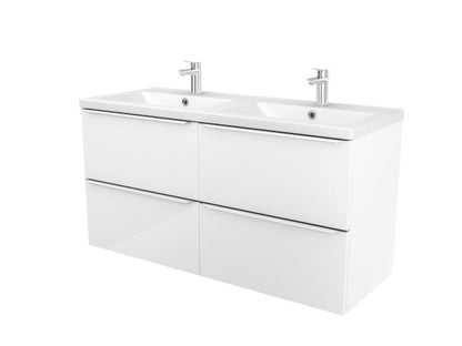 GoodHome Nira keramisk vask 120 cm med sifon