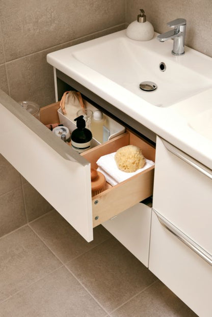 GoodHome Nira keramisk vask 120 cm med sifon
