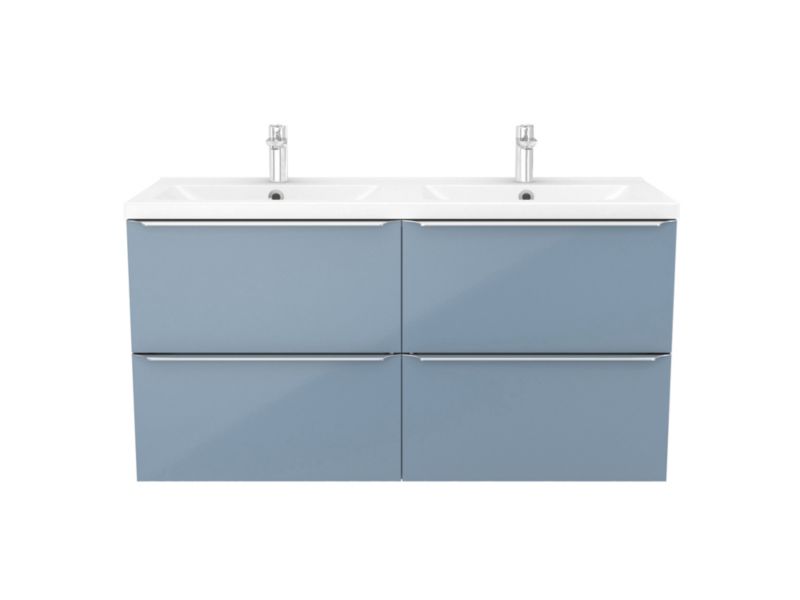 GoodHome Nira keramisk vask 120 cm med sifon