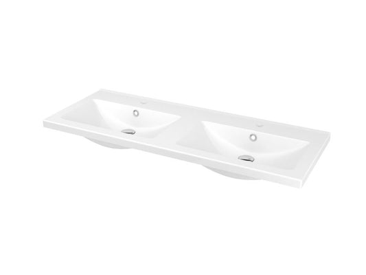GoodHome Nira keramisk vask 120 cm med sifon