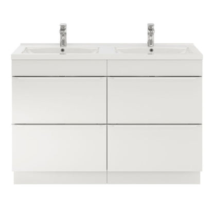 GoodHome Nira keramisk vask 120 cm med sifon