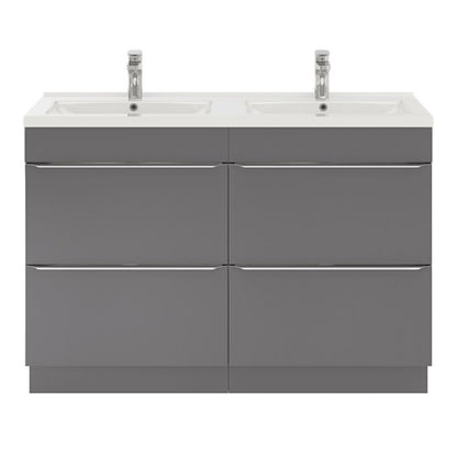GoodHome Nira keramisk vask 120 cm med sifon