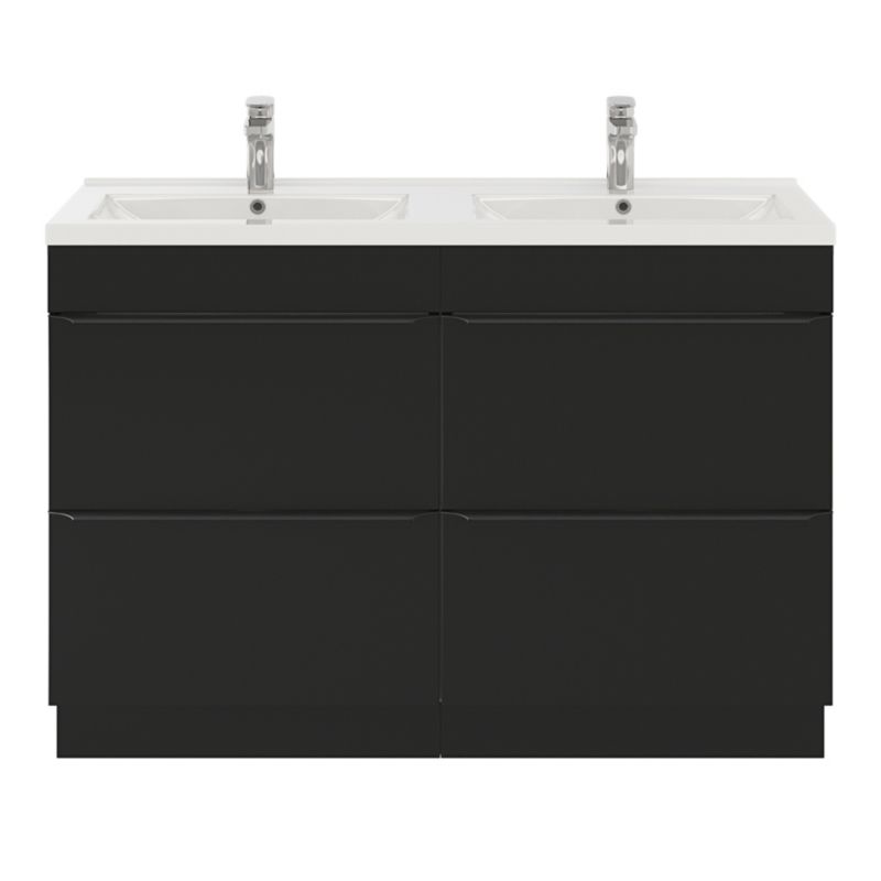 GoodHome Nira keramisk vask 120 cm med sifon