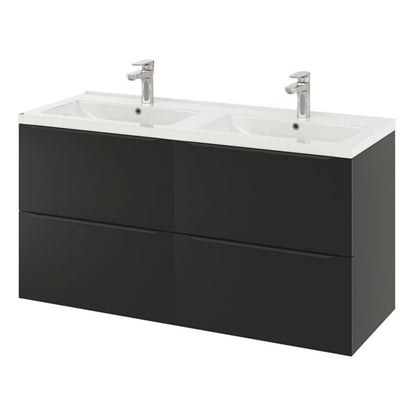 GoodHome Nira keramisk vask 120 cm med sifon